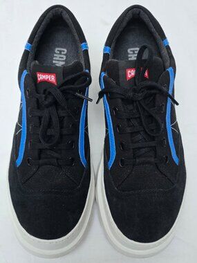 Camper Men’s Sneakers – Black with Blue Accents – Size EU 43